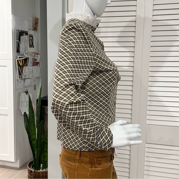 Vintage Plaid Button Down Blouse - Picture 10 of 11